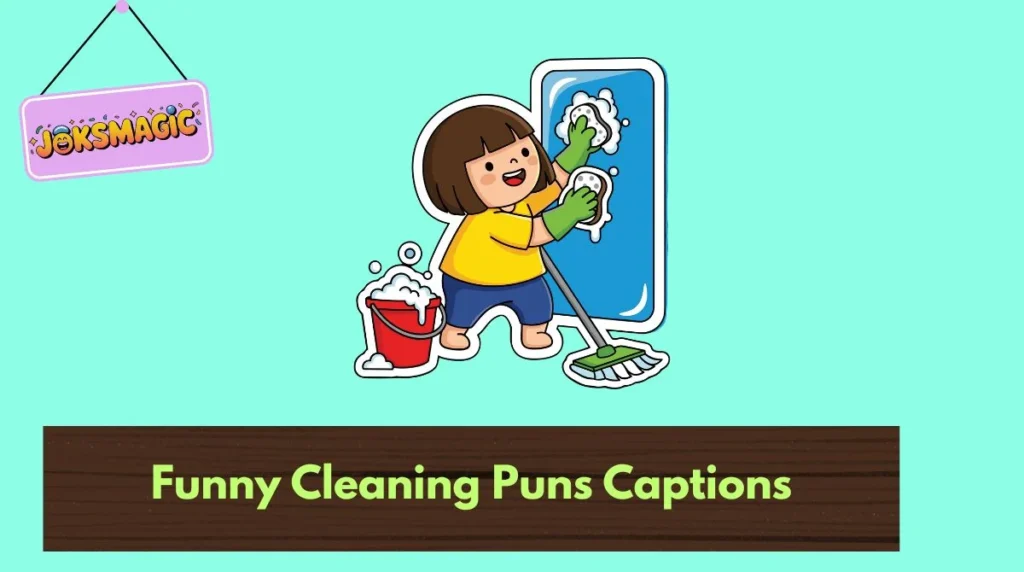 Funny Cleaning Puns Captions
