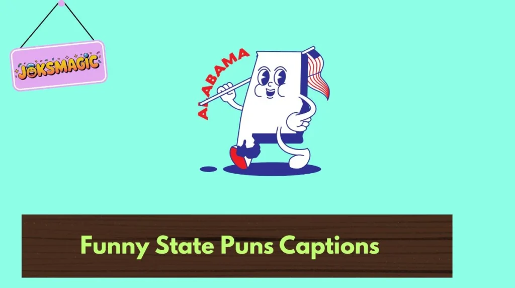 Funny State Puns Captions